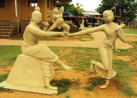 Brass statues at Parnasala