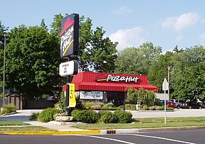 Restaurante Pizza Hut en los Estados Unidos