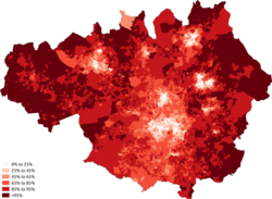 Greater Manchester (79.84% White British)