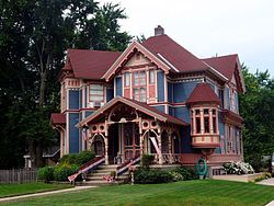 Britt Iowa rumah bersejarah George E. Stubbins House.jpg