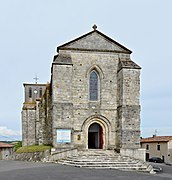 Church of Brossac, Charente, France, facade