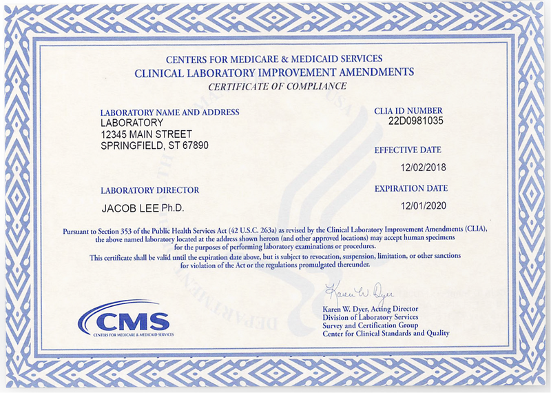 File:CLIA Certificate of Compliance (CoC) example.png