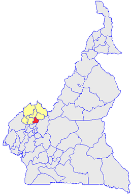 Localização do departamento nos Camarões