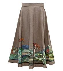 Black grey long flow skirt maxi fitted formal skirt