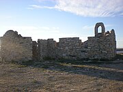 Cambridge Bay Stone Church after fire