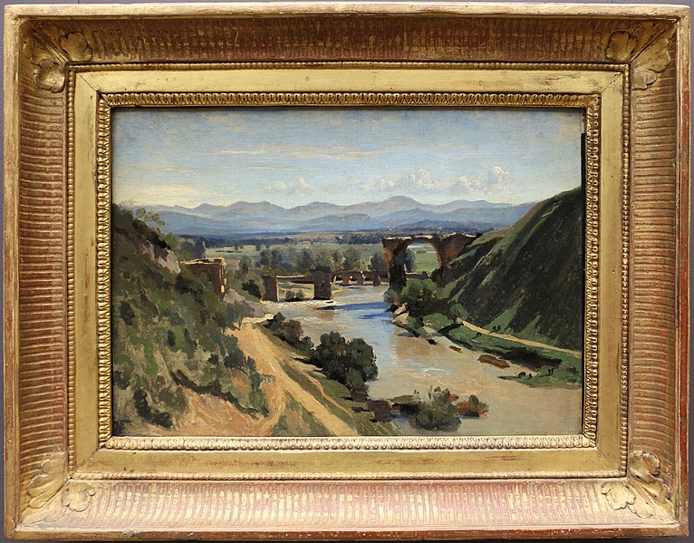 File:Camille corot, il ponte di narni, nei dintorni di roma, 1826.jpg