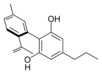 Chemische Struktur von Cannabinodivarin.