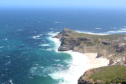 Cape of Good Hope from the Cape Point lighthouse.