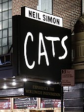 Broadway revival of Cats at the Neil Simon Theatre Cats at Neil Simon Theatre in Broadway.jpg