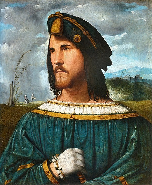 Portrait traditionally said to depict Cesare Borgia, by Altobello Melone