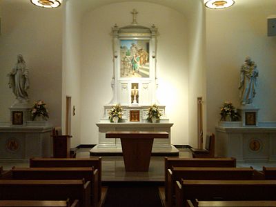 Before the 1960s, some bye-altars in Catholic churches also housed a tabernacle, in addition to that of the high altar.