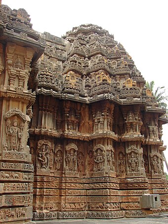 Stellate plan of shrine in Chennakeshava Temple, Aralaguppe, Karnataka