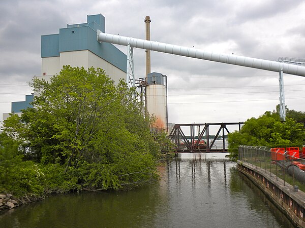 Kimberly-Clark at confluence of Chester Creek and the Delaware River