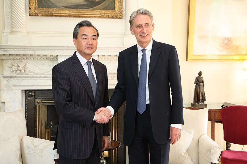 File:Chinese Foreign Minister Wang Yi meeting Foreign Secretary Philip Hammond in London, 9 June 2015.jpg