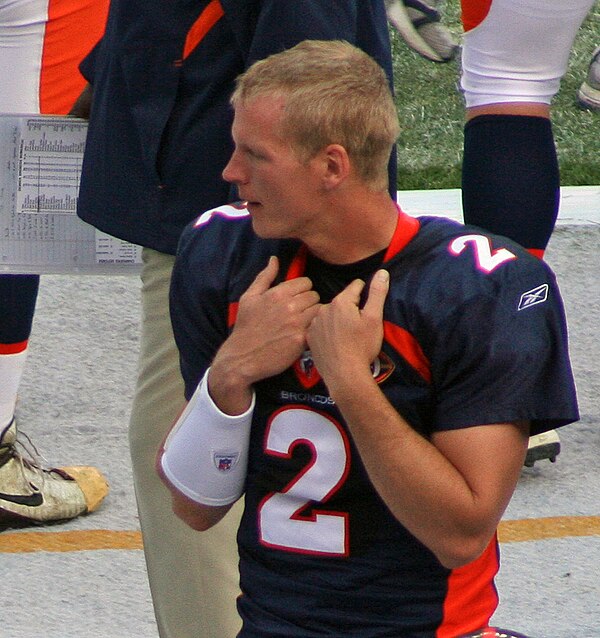 Simms with the Broncos in 2009