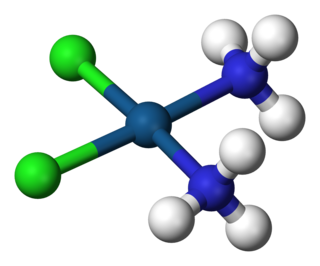 <span class="mw-page-title-main">Coordination complex</span> Molecule or ion containing ligands datively bonded to a central metallic atom