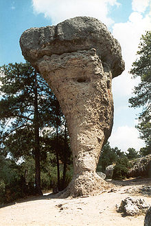 Mushroom rock in the "Ciudad Encantada" of Cuenca, where scenes of the titular Valley were shot. Ciudad E 1.jpg