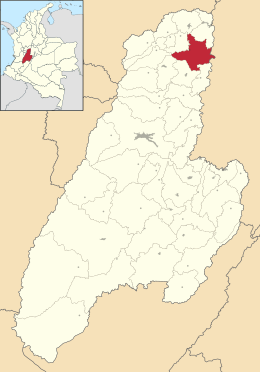 Locatie van Armero / Armero Guayabal