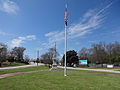 Confederate Monument and flagpole