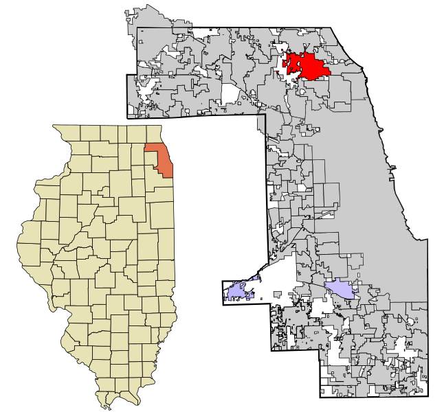 File:Cook County Illinois incorporated and unincorporated areas Glenview highlighted.svg