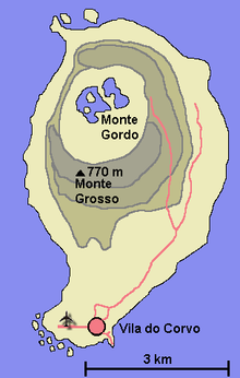 Karte von Corvo