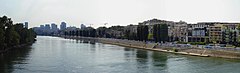 De Seine bij Courbevoie, met links het eiland La Grande Jatte