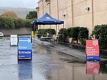 Curative testing site in Boyes Hot Springs, California in 2021. Curative COVID-19 testing site (Boyes Hot Springs, California) - 2021-10-20 - Sarah Stierch.jpg