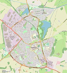Modern map of Daventry, following its urban expansion Daventry map.jpg