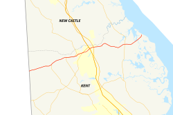 Karte der Delaware State Route 6