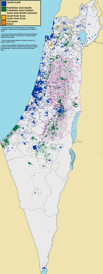 362px Demographic Map Of Palestine   Israel   With Legend 