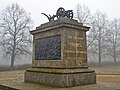 Monument to Přemysl the plowman on the Königsfeld in Staditz