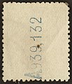 The back side (reverse) of this stamp, Michel No. 249 from 1920