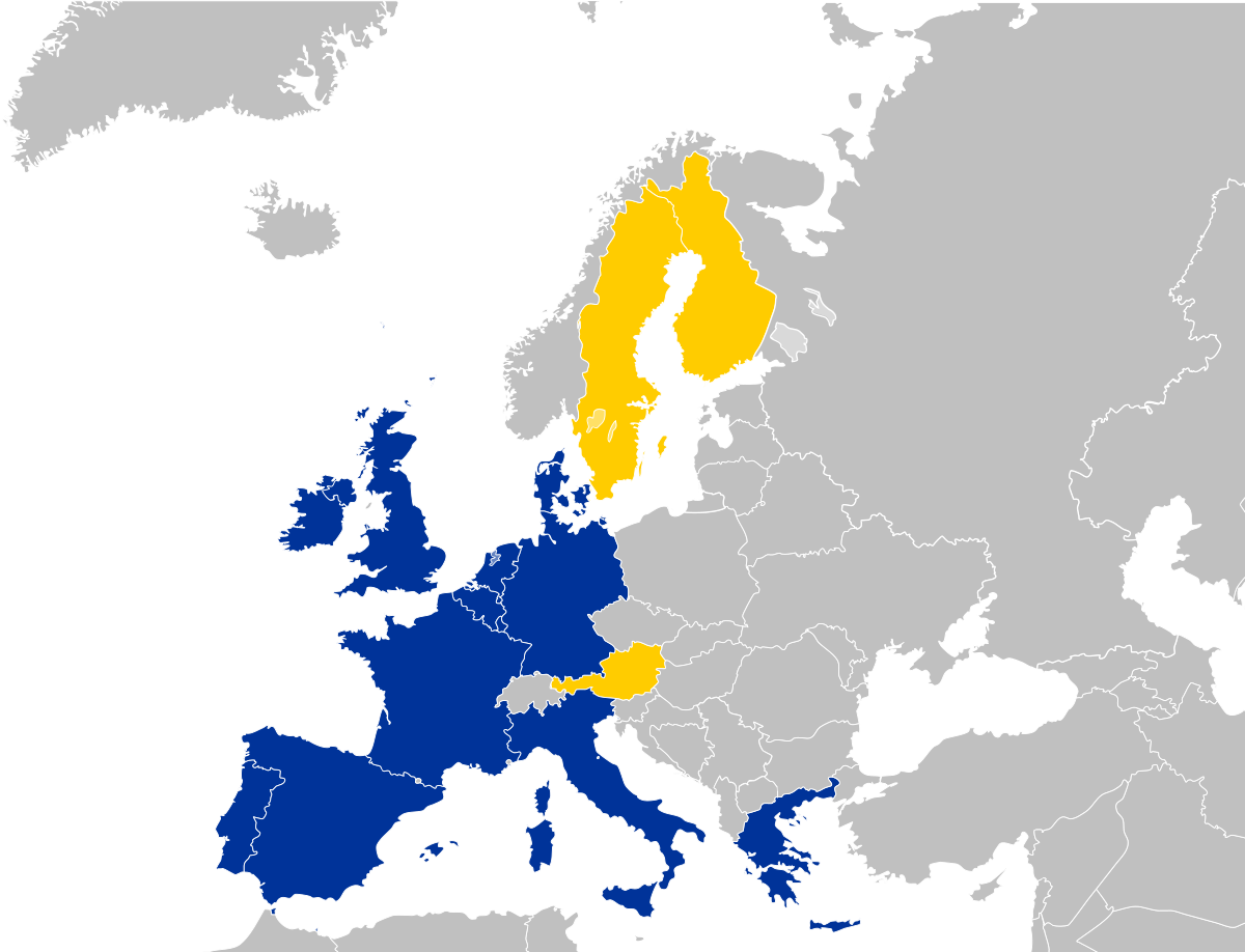 Ec europa eu. Европейский Союз 1992. Расширение европейского Союза (1995). Европейский Союз карта 1995. Европейский Союз 1993.