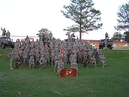 Troop E, circa 2005-06 before the unit deployed to Afghanistan. E Troop, 153rd Cavalry, 2006.jpg