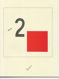 About 2 [Squares] El Lissitzky label QS:Len,"About 2 [Squares] El Lissitzky" label QS:Lde,"Über 2 [Quadrate] El Lissitzky" . Cover. 1922. print medium QS:P186,Q11060274 . Edition: unknown.