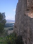 Detall de la fortificació, sobre el riu Ebre