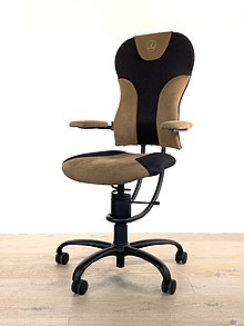 Office chair SpinaliS Spider black-brown