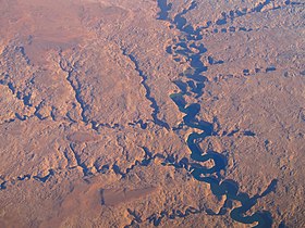 Escalante River aerial view