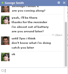 Messages sent between users of Facebook Facebook chat screenshot (English).png