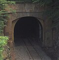 The Flat Rock Tunnel is an active railroad tunnel near Manayunk, Pennsylvania, USA. The tunnel was built by the Reading Railroad for its line along the Schuylkill River.