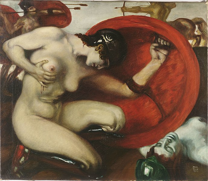 File:Franz von Stuck -Wounded Amazon, 1903.jpg