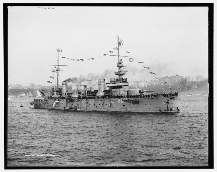 File:French Battleship Justice by the Detroit Publishing Co, 1909 - Original.tiff
