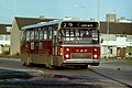 Gemeentelijk Vervoerbedrijf Groningen bus 21 van het type Hainje / DAF SB200DKDL554 te Groningen.