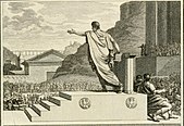 Gaius Gracchus addressing the Romans