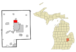 Location of Beecher within Genesee County, Michigan