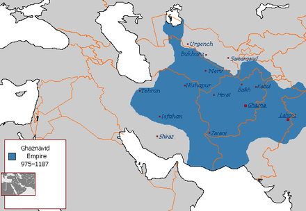Ghaznavid Empire at its greatest extent in 1030 CE