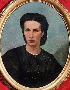 12 Portrait of Mrs Biliotto label QS:Lit,"Ritratto della signora Biliotto" label QS:Len,"Portrait of Mrs Biliotto" 1854