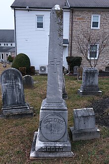 Grave of Scott at Saint Ignatius Cemetery Grave of Otho Scott (1797-1864) 1.jpg