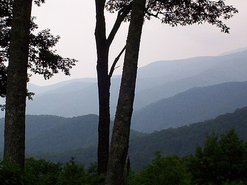 The Great Smoky Mountains near Gatlinburg, Tennessee