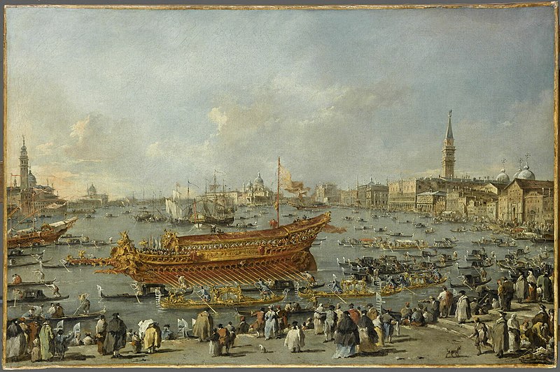 File:Guardi - Le Départ du Bucentaure vers le Lido de Venise, le jour de l'Ascension, vers 1770 - 1780, INV 20009.jpg